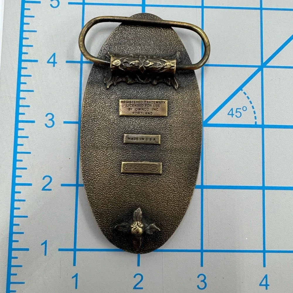 ESCO Company Tonkin INC Mining - Seattle Vintage USA made Belt Buckle‎